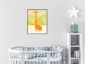 Schilderij  Dikke giraf - safari / Jungle / Safari / 40x30cm