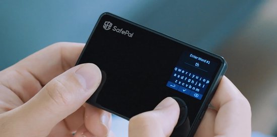 Safepal S1 hardware wallet voor crypto, Bitcoin, Ethereum.