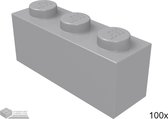 Lego Bouwsteen 1 x 3, 3622 Licht blauwgrijs 100 stuks