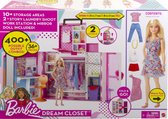 Barbie - Droomkast en Barbiepop - Speelset met modepop en barbiekleding