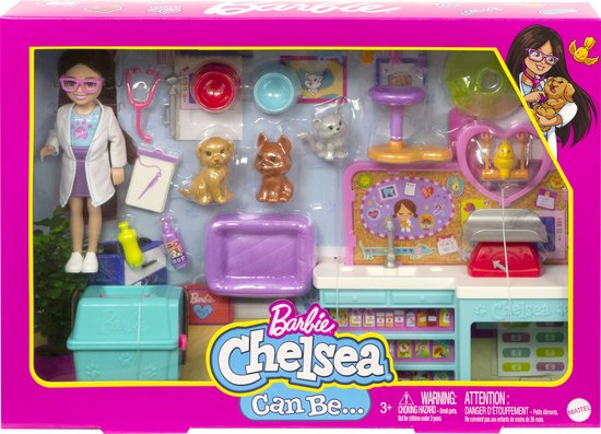 Barbie Chelsea Dierenarts – Speelfigurenset