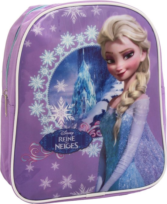 Frozen rugtas - paars - Disney Elsa rugzak - 24 x 20 cm.