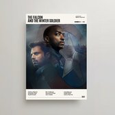 Marvel Poster - The Falcon and The Winter Soldier Poster - Minimalist Filmposter A3 - The Falcon and The Winter Soldier TV Poster - The Falcon and The Winter Soldier Merch - Vintag