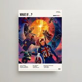 Marvel Poster - What if...? Poster - Minimalist Filmposter A3 - What if TV Poster - What if Merch - Vintage Posters