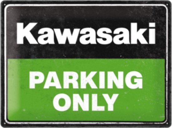 Wandbord - Kawasaki - Parking Only
