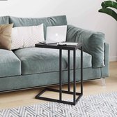 OMID HOME® Premium Bedtafel voor naast bed - Bijzettafel en Laptop Standaard Zwart - Laptoptafel - Side Table - 40 x 30 x 58 cm