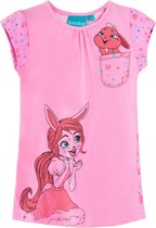 Nachthemd- japon - meisjes - Enchantimals - roze - maat 122/128