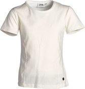 Meisjes basic shirt offwhite | Maat 128/ 8Y