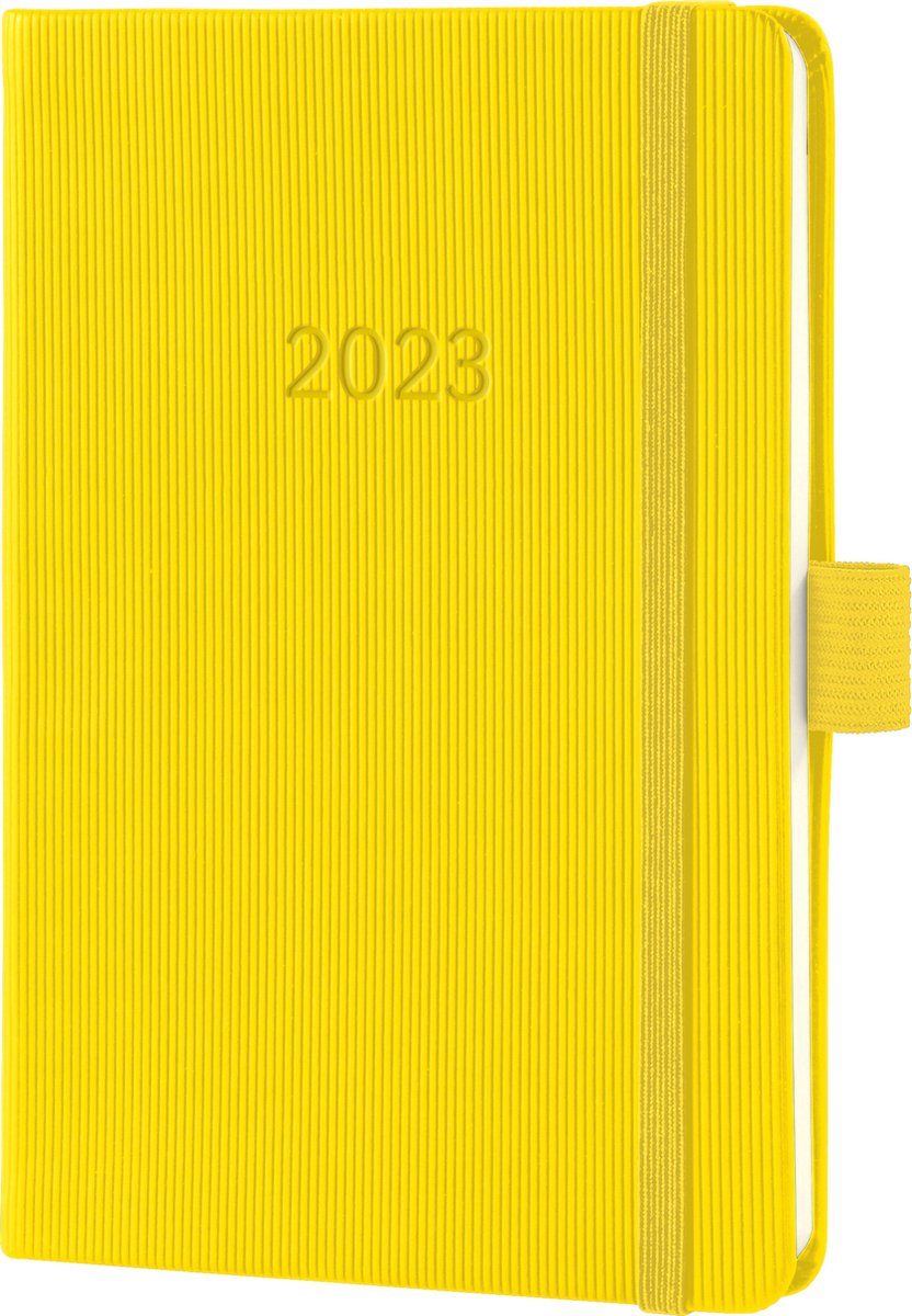 Sigel Conceptum - agenda 2023 - weekagenda - A6 - 4-talig - lemon yellow - hardcover. SI-C2371