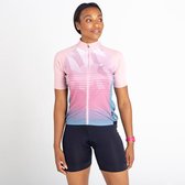 De Dare2B AEP Prompt jersey met korte mouwen en volledige rits - dames - vochtdoorvoerend - temperatuurregulerend - Roze