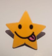 Revers pin smiley ster kunststof emaille broches