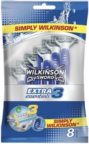 Wilkinson Sword Extra Essentials 3 I 8 Scheermesjes I Scheermes