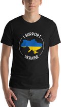 Oekraine Unisex t-shirt - Zwart - Oorlog - Vrede - Kiev - 4XL
