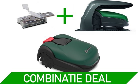 Grasmaaier - Robomow Robotmaaier RK2000 - 2000 m² 45% Helling Combo deal (RK2000 + RK Robohome + messenset) - Randmaaifunctie - grasmaaier