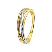 The Jewelry Collection Ring Diamant 0.02ct H Si - Bicolor Goud