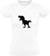 T-Rex | Dames T-shirt | Wit | Tyrannosaurus Rex | Dino | Dinosauriërs | Beest | Jurassic | Park | World