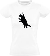 Triceratops | Dames T-shirt | Wit | Dino | Dinosauriërs | Beest | Jurassic | Park | World