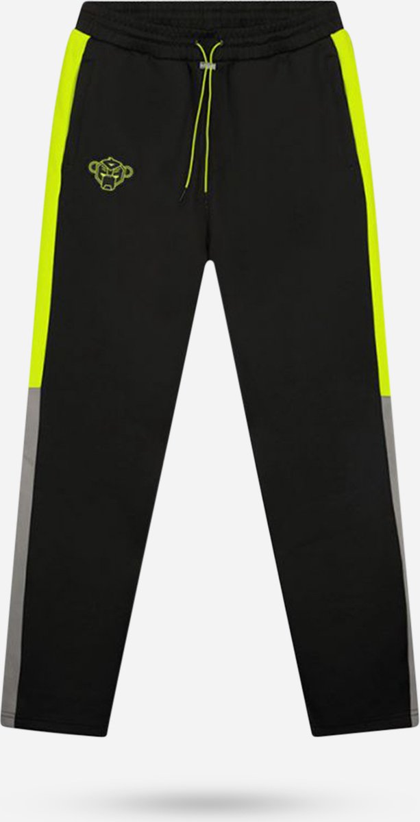 Black Bananas Rival Trackpants - Zwart/ Lime - Maat S