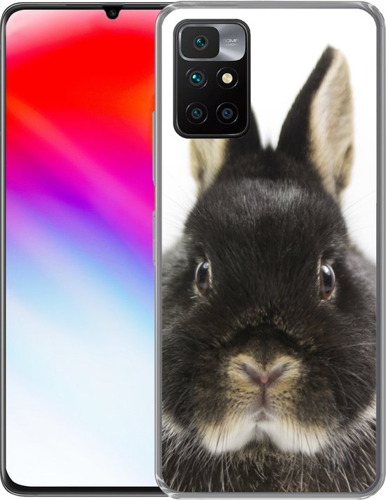 Coque Xiaomi Redmi 10 - Lapin - Animaux domestiques - Fourrure - Coque de téléphone en Siliconen