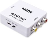 AV naar HDMI converter - AV/CVSB L/R-compatibel - HD 1080P - Wit - HDMI Naar RCA Composiet Audio Video Kabel Adapter