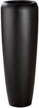 Bloempot - Deco Vaas "Nero" - Mat zwart - 97 cm hoog, diameter 34 cm