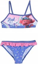 Trolls 2 - bikini - blauw - maat 122/128