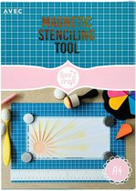 Magnetisch stencilling set | Magnetic steciling tool | Schetsen | Verven | Sjablonen | Hobby | Craft