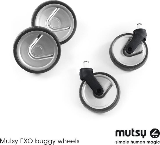 MUTSY - EXO - Wielenset - 2 voorwielen & 2 achterwielen | bol.com