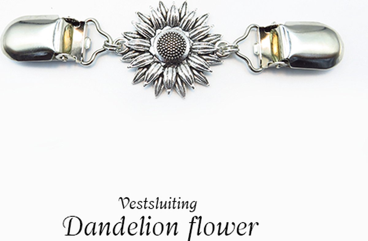 Vestsluiting - Dandelion flower - vestclip dames -vestsluiting dames - vestclip - vestsluiting vestclip - sjaalspeld - vestspeld - vestklem