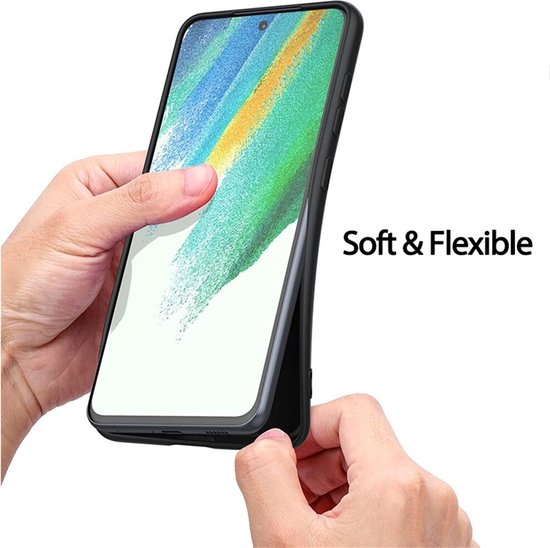 DrPhone SC5 - Siliconen Soft Gel Case – Geschikt voor Galaxy S22 Plus – Zwart