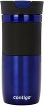 drinkfles Byron 470 ml RVS donkerblauw/zwart