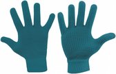 handschoenen Jaimy acryl turquoise maat XS/S