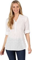 blouse Maelie dames katoen wit maat 40