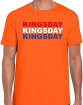 Koningsdag t-shirt Kingsday - oranje - heren - koningsdag outfit / kleding / shirt S