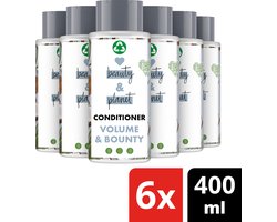 Love Beauty and Planet Coconut Water & Mimosa Volume & Bounty Conditioner - 6 x 400 ml - Voordeelverpakking