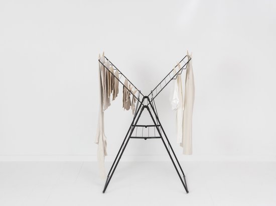 Brabantia HangOn Séchoir à linge - 20 mètres - Matt Black