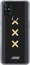 6F hoesje - geschikt voor OnePlus Nord N10 5G -  Transparant TPU Case - Ajax Europees Uitshirt 2020-2021 #ffffff