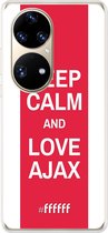 6F hoesje - geschikt voor Huawei P50 Pro -  Transparant TPU Case - AFC Ajax Keep Calm #ffffff