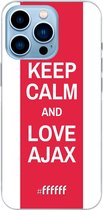 6F hoesje - geschikt voor iPhone 13 Pro - Transparant TPU Case - AFC Ajax Keep Calm #ffffff