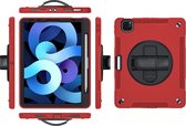 P.C.K. Hoesje/Backcover/Sockproof/Stootproof/Bouw Robuuste Armor Case rood geschikt voor Apple iPad AIR 10.9 (2022)
