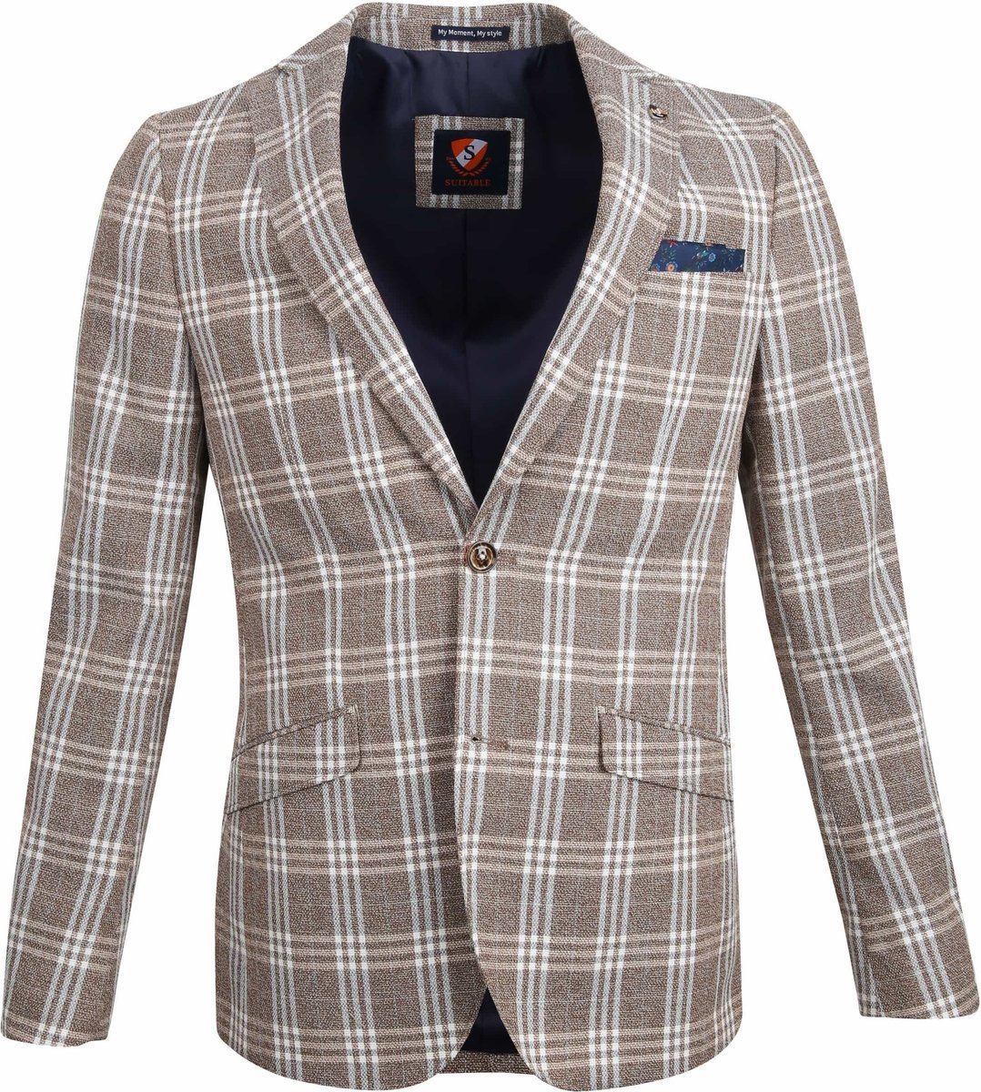 Suitable Colbert Captiva Camel - Maat 48 - Heren blazer