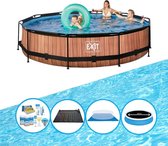 EXIT Zwembad Timber Style - Frame Pool ø360x76cm - Combi Deal