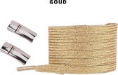 Beste Veters - Glitterveters goud - Elastische veters - Magneet veters - Glitter veters - Veters 100 cm - Veters goud - Veters niet strikken