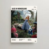 Alice in Wonderland Poster - Minimalist Filmposter A3 - Alice in Wonderland Movie Poster - Alice in Wonderland Merchandise - Vintage Posters