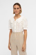 Object Blouse Objida S/s Top 121 23038868 Cloud Dancer Dames Maat - W42
