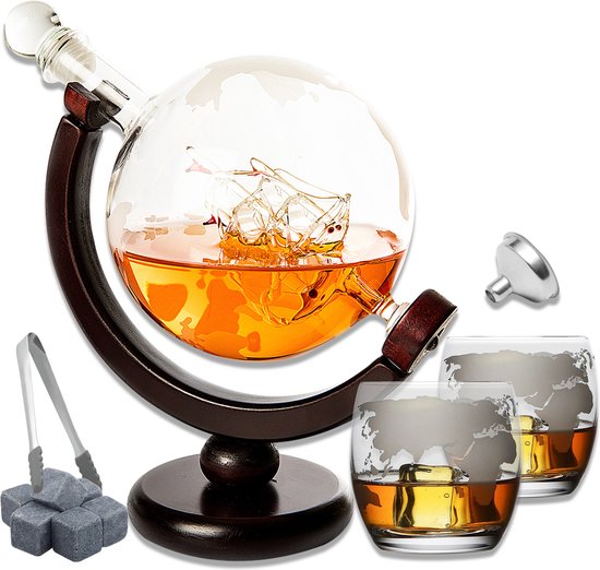 Whiskey Globe Decanteer Set