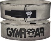 Gymroar Lever Belt - Powerlift Riem - Lifting Belt - Crossfit - Bodybuilding - Powerlifting - Deadlift - Squat - 10MM - Grijs - S
