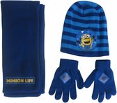 winterset Minions junior acryl blauw 3-delig one-size