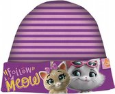 muts 44 Cats meisjes polyester/acryl paars mt 52 cm