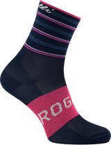 Rogelli Stripe Fietssokken - Dames - Blauw, Roze - Maat 40/43